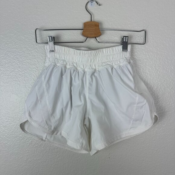 Lululemon Track That Short 5" 4 White Swift Ultra Stretch Athletic Activewear - Picture 2 of 10